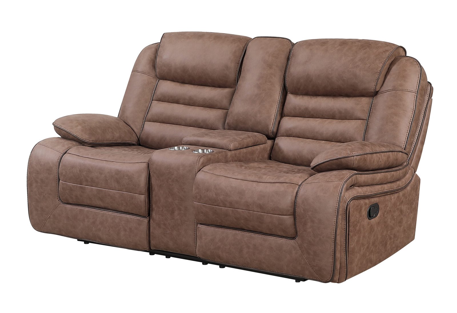 U2250 BROWN CONSOLE RECLINING LOVESEAT - Image 2