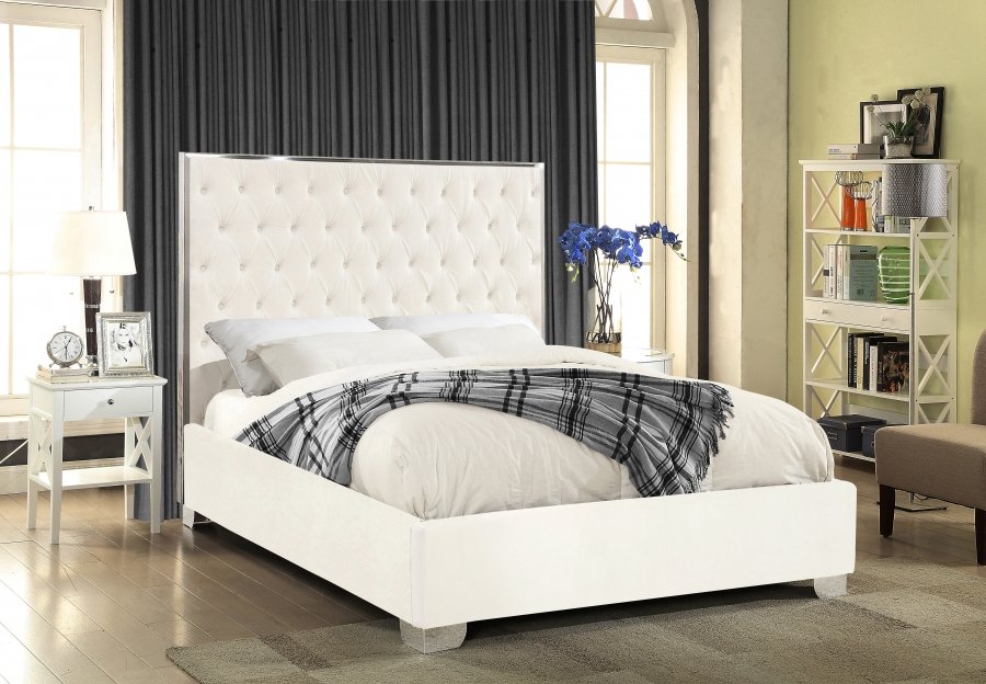 Lexi Velvet Upholstered Bed - Image 2