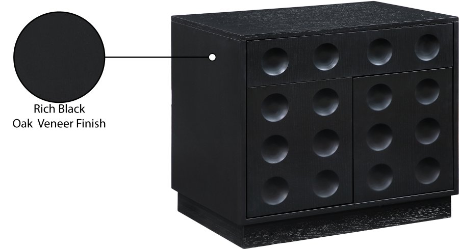 Compass Oak Veneer Nightstand - Image 9