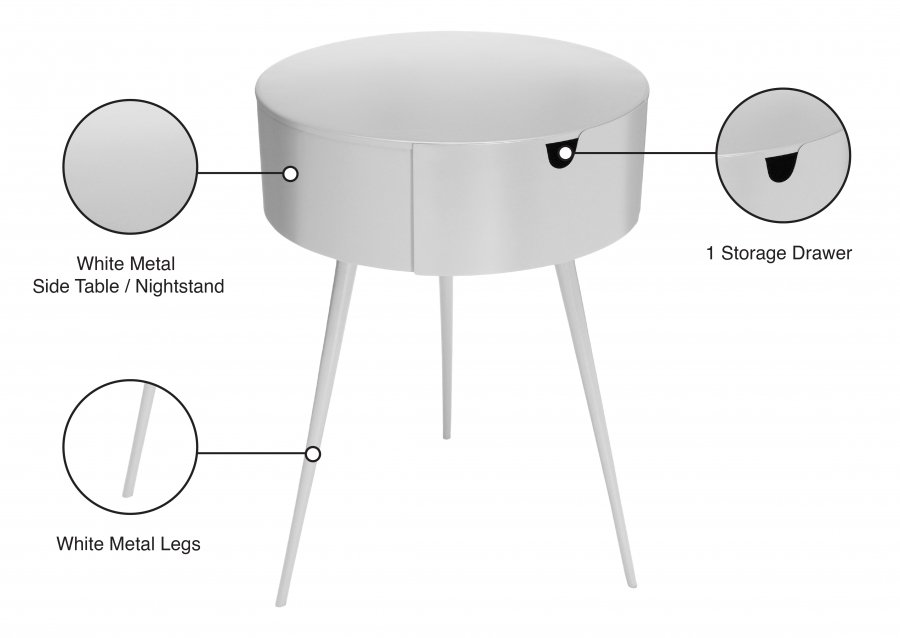 Bali Iron Side Table | Nightstand - Image 8