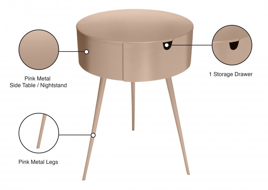 Bali Iron Side Table | Nightstand - Image 8