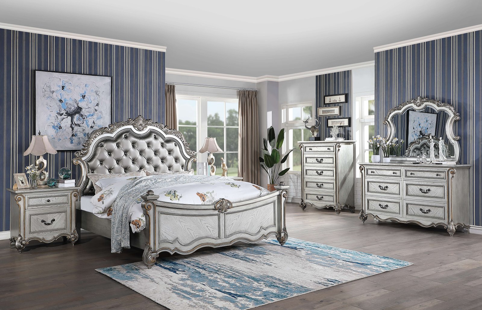 MELROSE SILVER BEDROOM