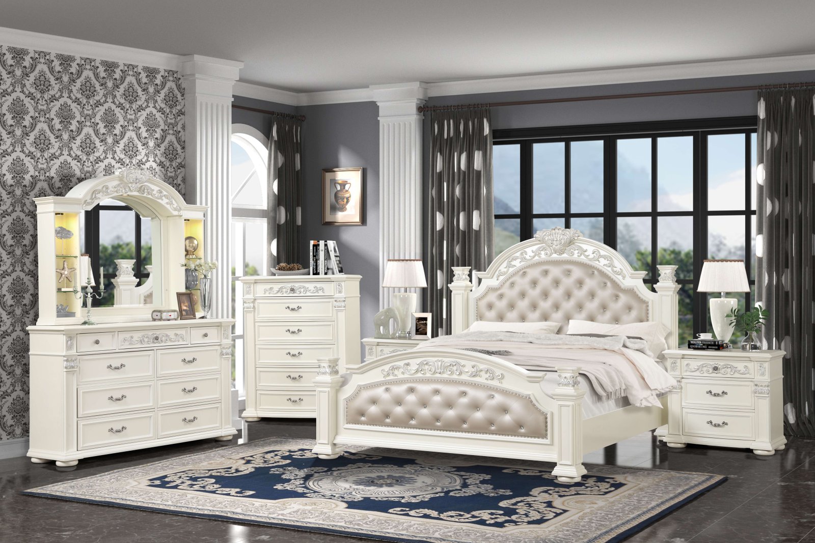 PLATINUM WHITE BEDROOM