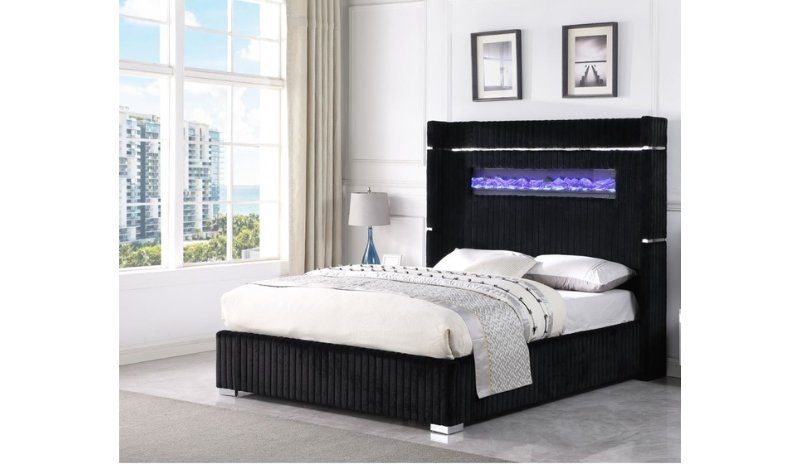 2215 BLACK QUEEN BED