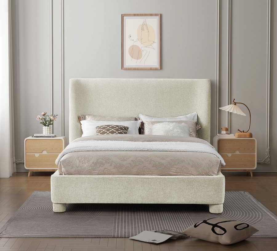 Penny Chenille Fabric Upholstered Bed - Image 4