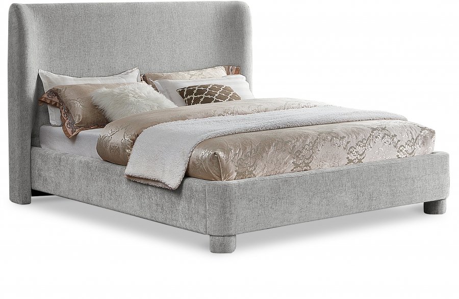 Penny Chenille Fabric Upholstered Bed