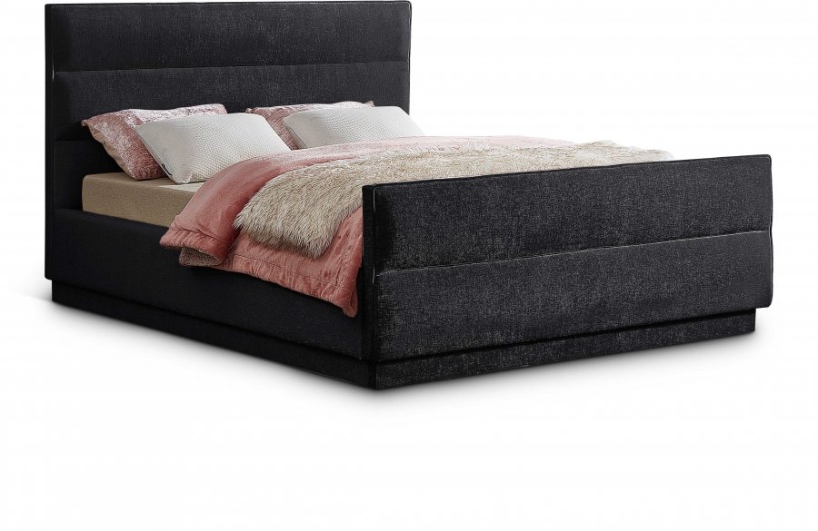 Paxton Chenille Fabric Upholstered Bed