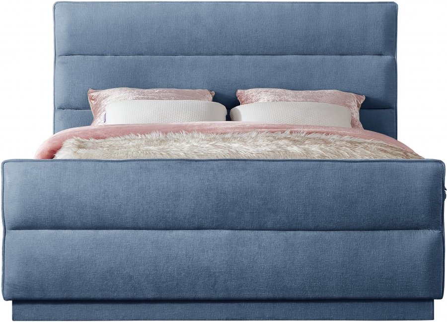 Paxton Chenille Fabric Upholstered Bed - Image 3