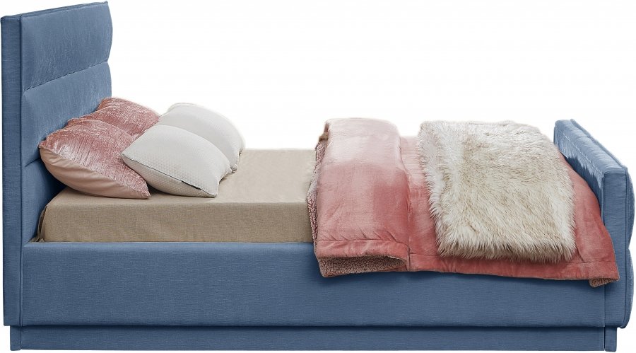 Paxton Chenille Fabric Upholstered Bed - Image 5