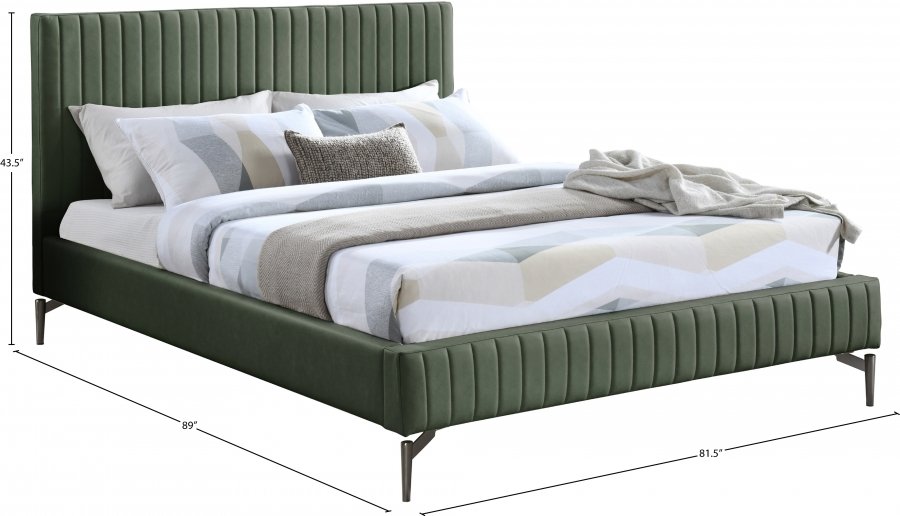 Gallo Vegan Leather Upholstered Bed - Image 9