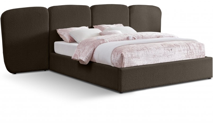 Shiloh Boucle Fabric Upholstered Bed