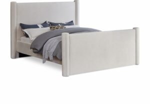 Elias Velvet Upholstered Bed