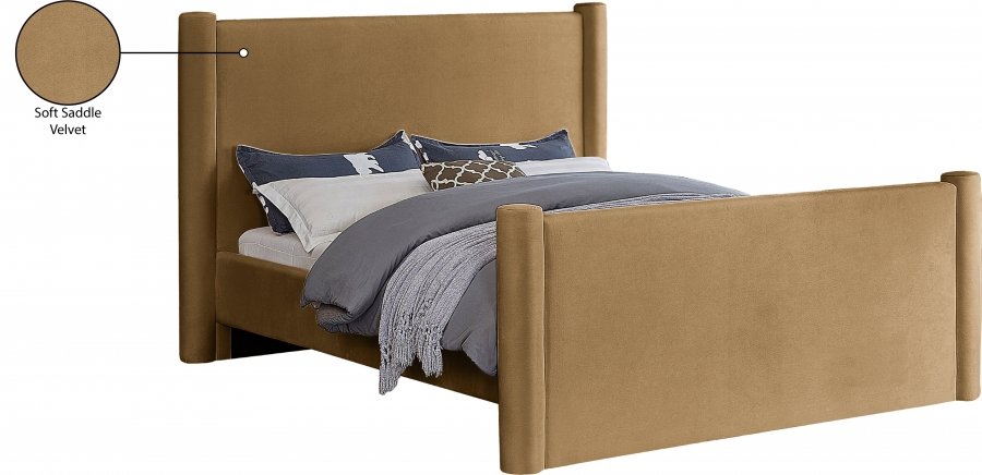 Elias Velvet Upholstered Bed - Image 10