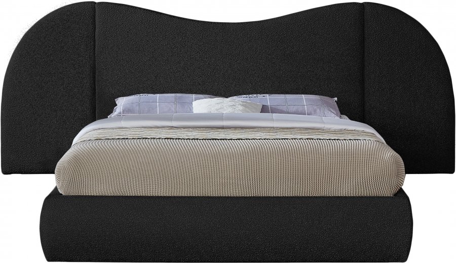 Everest Boucle Fabric Upholstered Bed - Image 3
