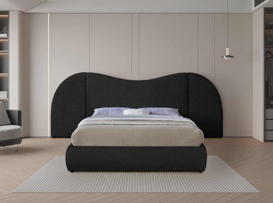 Everest Boucle Fabric Upholstered Bed - Image 4