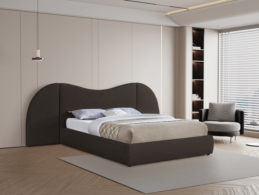 Everest Boucle Fabric Upholstered Bed - Image 2