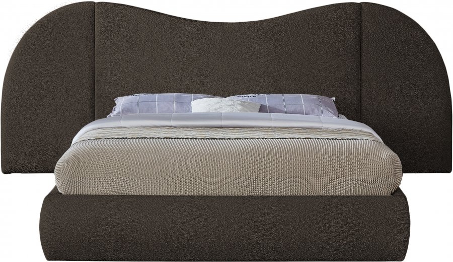 Everest Boucle Fabric Upholstered Bed - Image 3