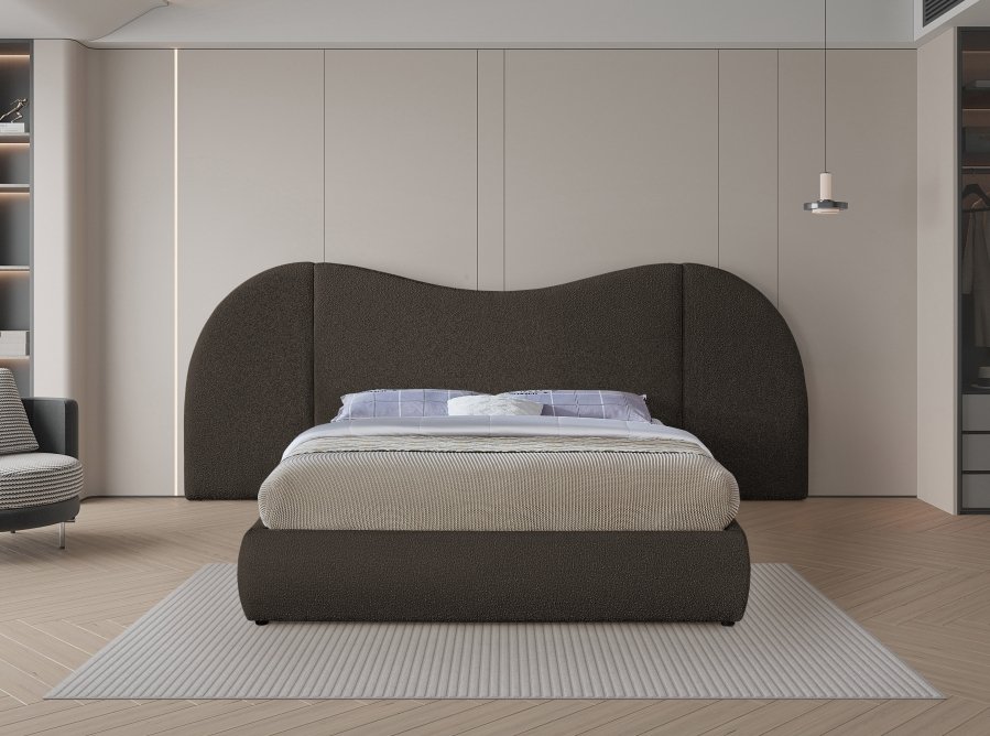 Everest Boucle Fabric Upholstered Bed - Image 4