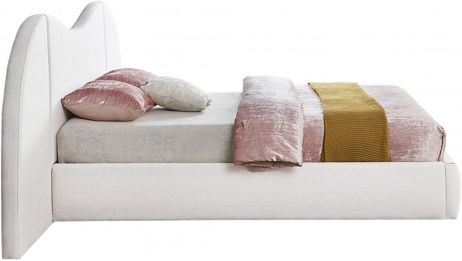 Everest Linen Textured Fabric Upholstered Bed - Image 5