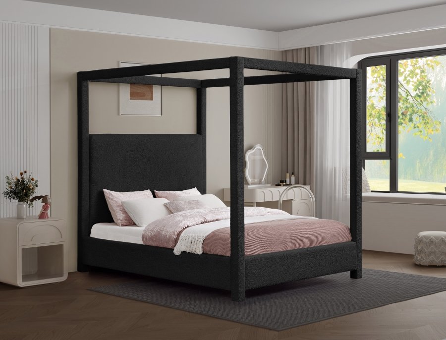 Eden Boucle Fabric Upholstered Bed - Image 2