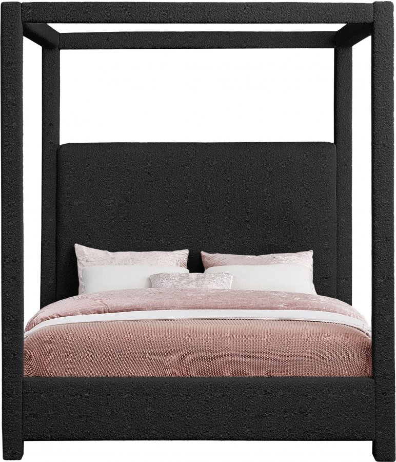 Eden Boucle Fabric Upholstered Bed - Image 3