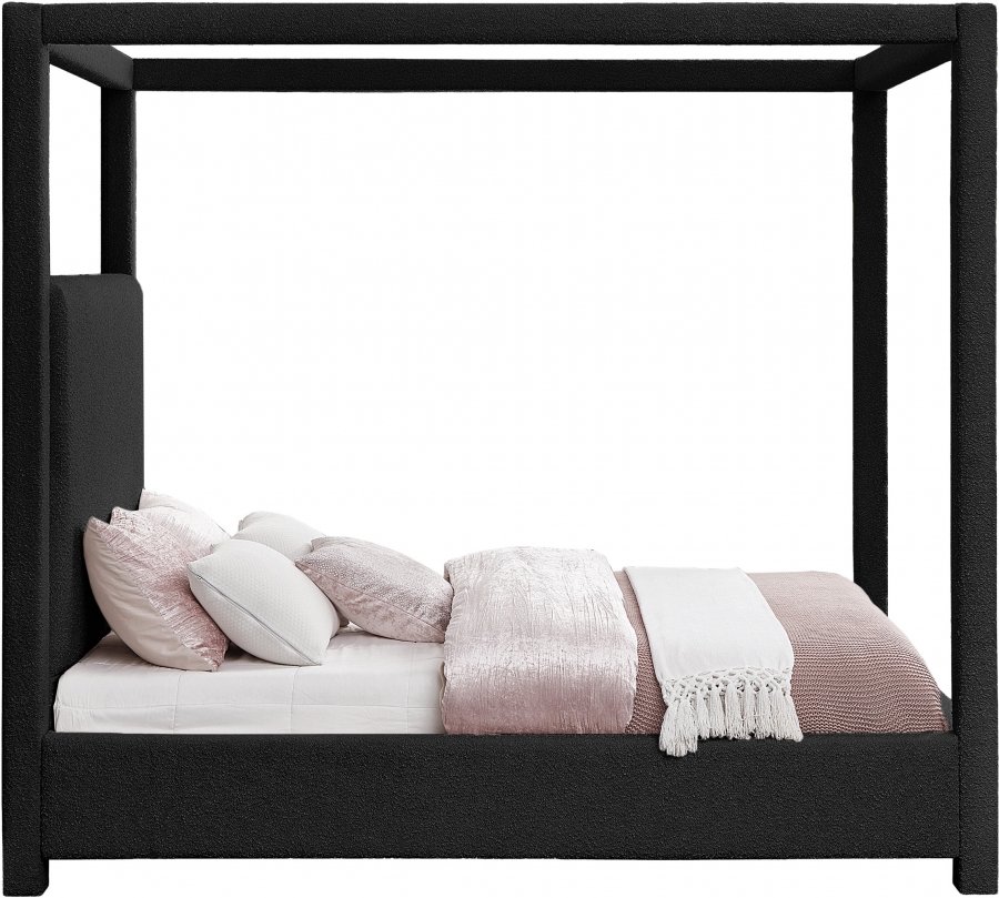 Eden Boucle Fabric Upholstered Bed - Image 4