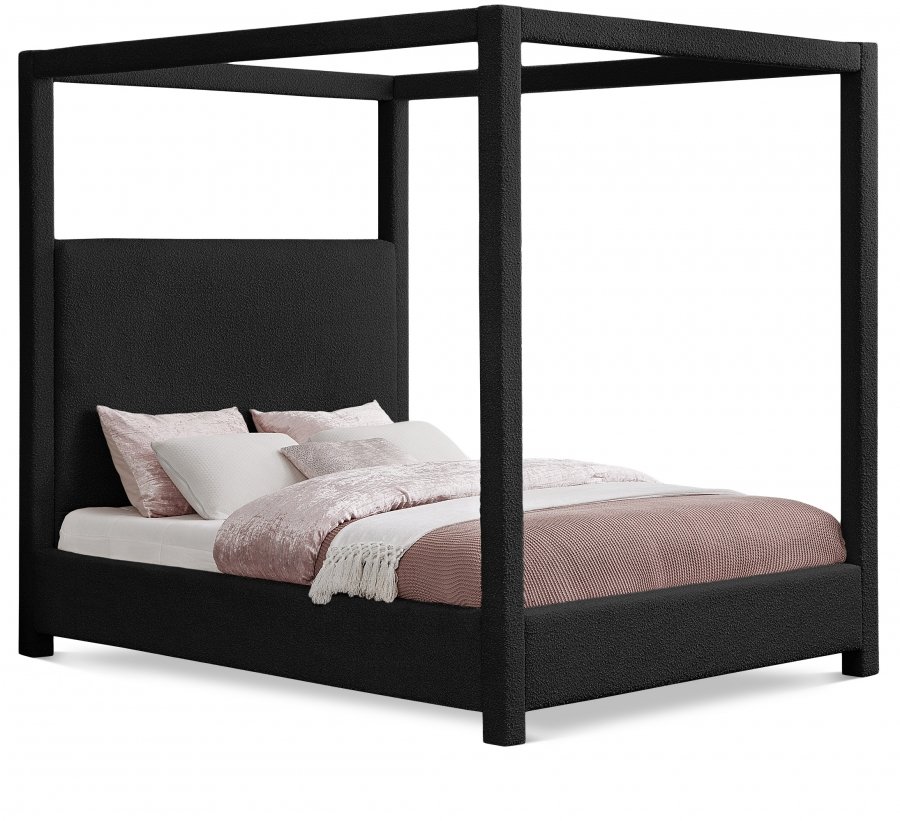 Eden Boucle Fabric Upholstered Bed