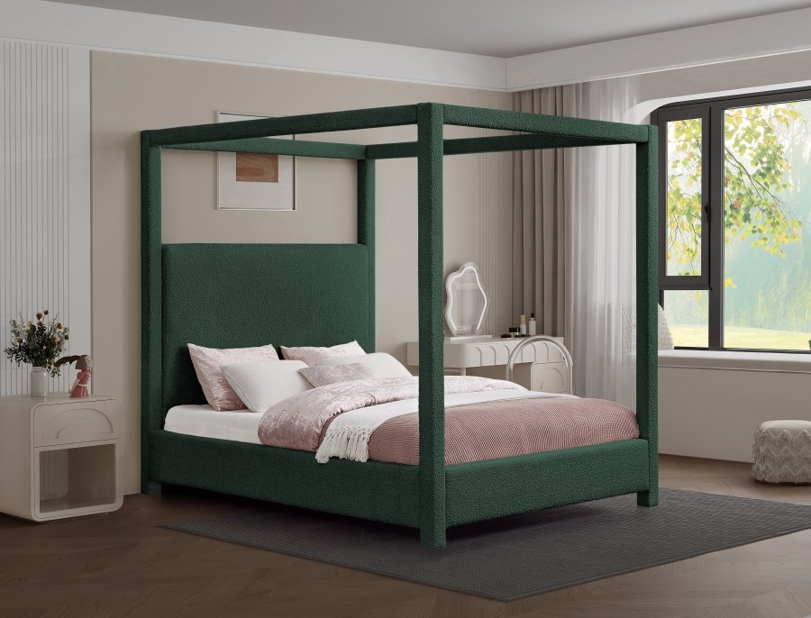 Eden Boucle Fabric Upholstered Bed - Image 2