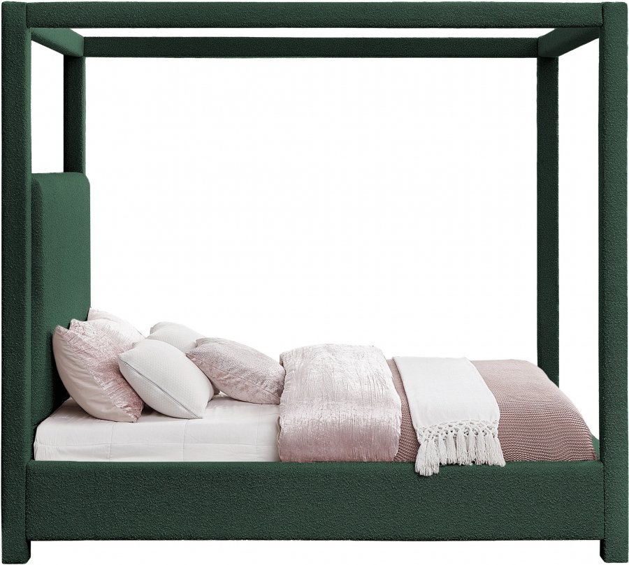 Eden Boucle Fabric Upholstered Bed - Image 4