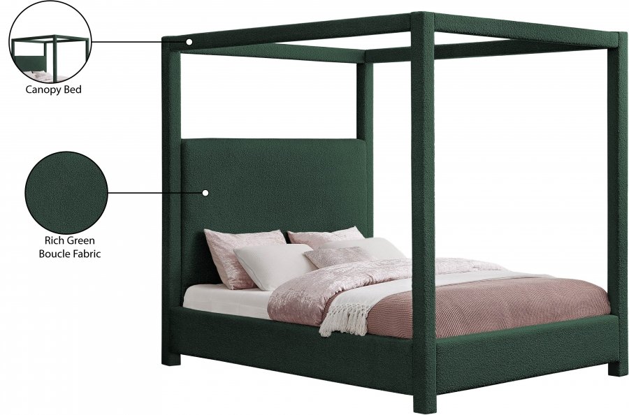 Eden Boucle Fabric Upholstered Bed - Image 8