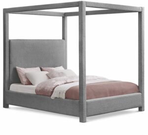 Eden Boucle Fabric Upholstered Bed