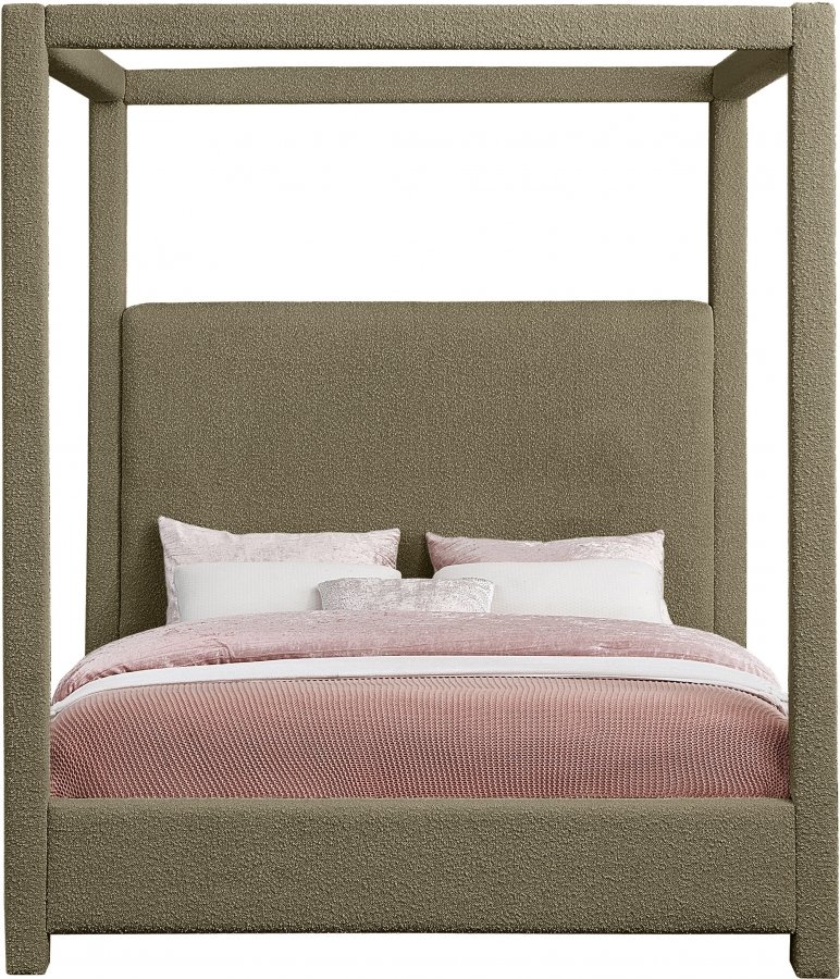 Eden Boucle Fabric Upholstered Bed - Image 3