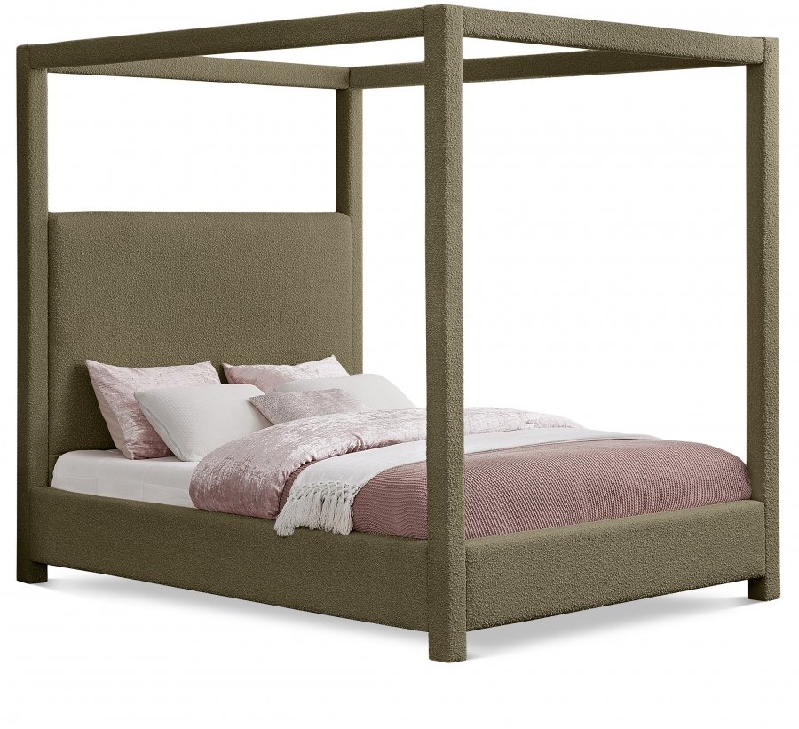 Eden Boucle Fabric Upholstered Bed