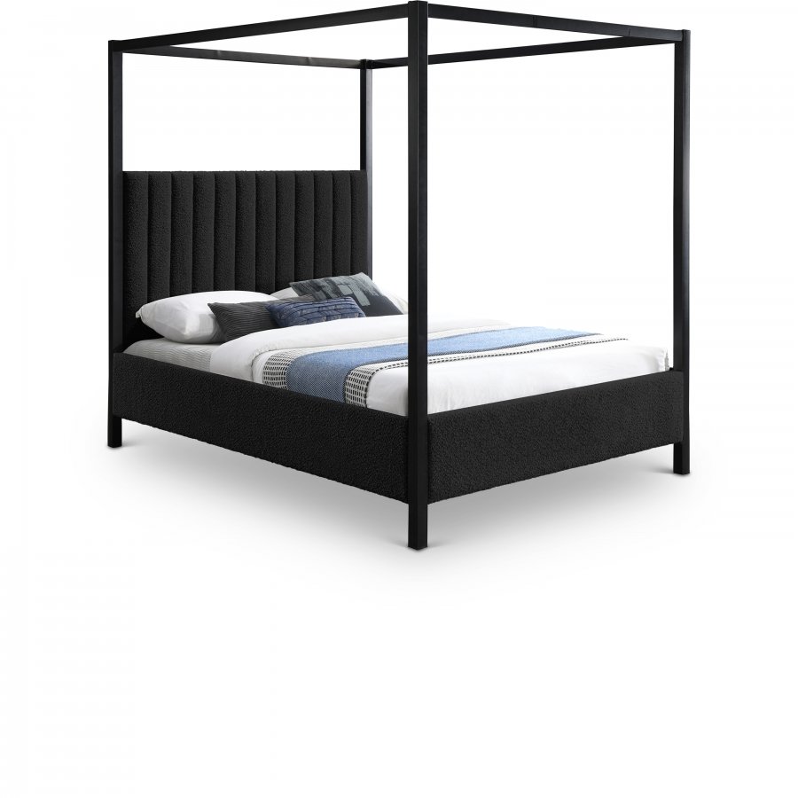 Kelly Boucle Fabric Upholstered Bed