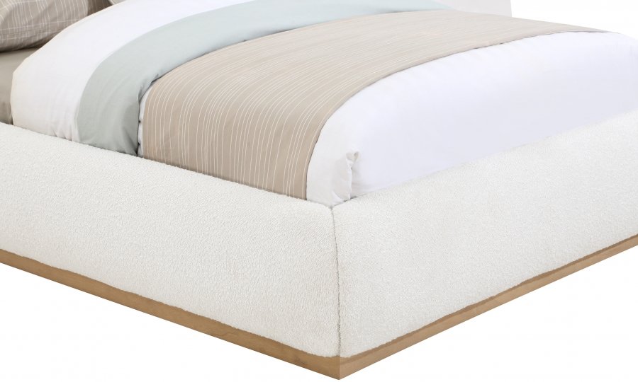 Vaughn Boucle Fabric Upholstered Bed - Image 6