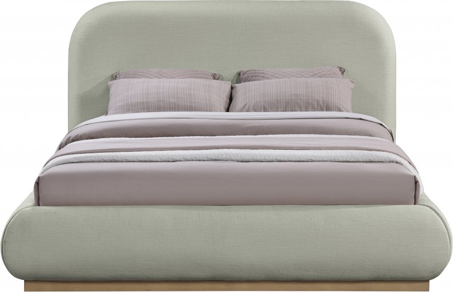 Vaughn Chenille Fabric Upholstered Bed - Image 3
