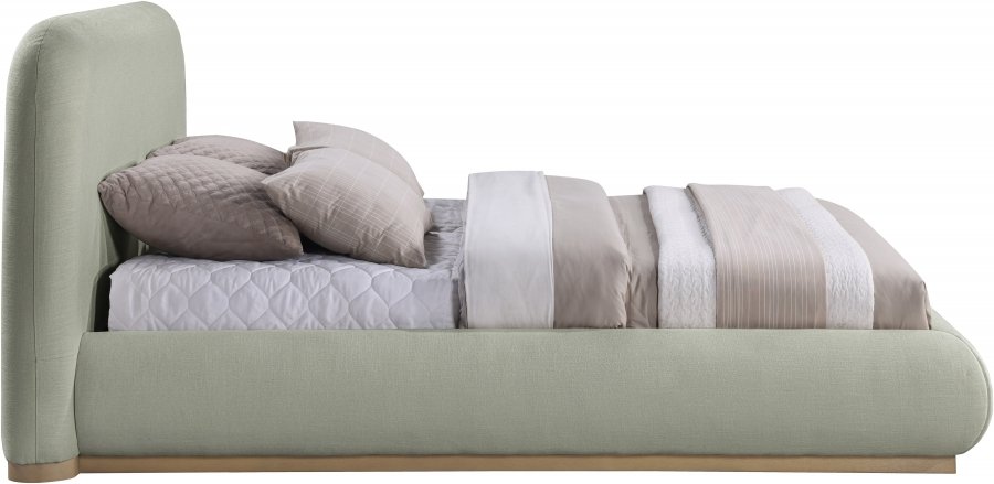 Vaughn Chenille Fabric Upholstered Bed - Image 4