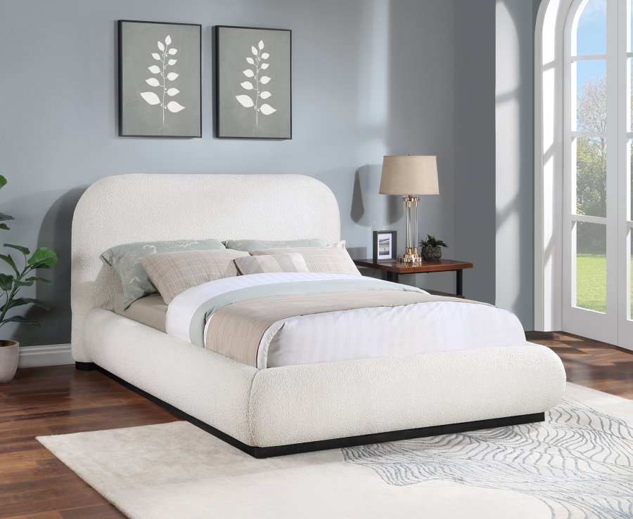 Vaughn Boucle Fabric Upholstered Bed - Image 2