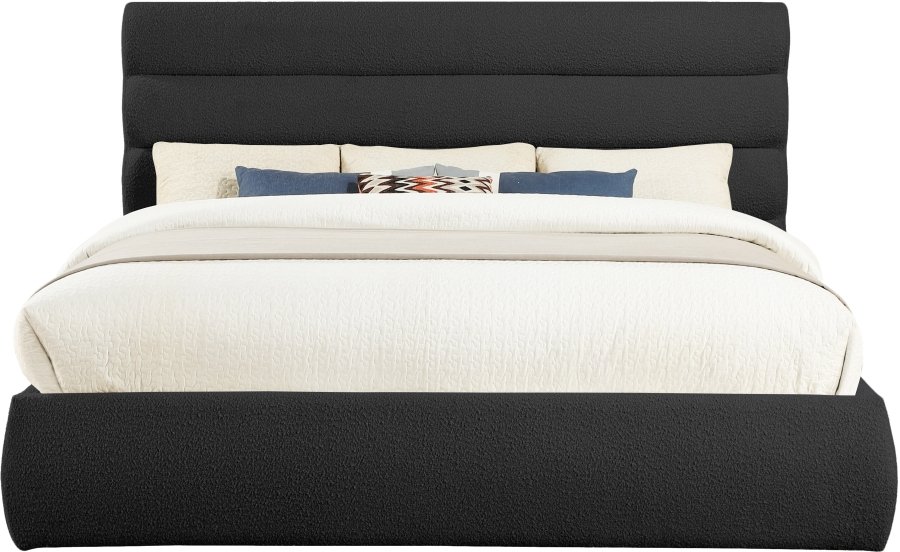 Adam Boucle Fabric Upholstered Bed - Image 3