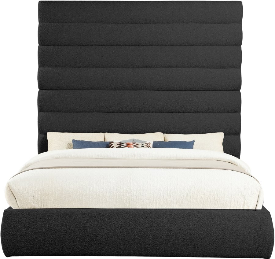 Adam Boucle Fabric Upholstered Bed - Image 3