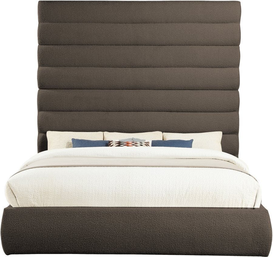 Adam Boucle Fabric Upholstered Bed - Image 3