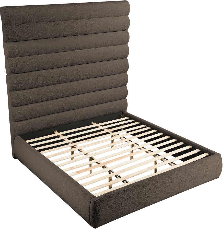 Adam Boucle Fabric Upholstered Bed - Image 6