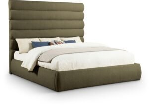 Adam Boucle Fabric Upholstered Bed