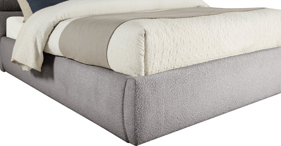 Adam Boucle Fabric Upholstered Bed - Image 7