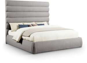 Adam Boucle Fabric Upholstered Bed