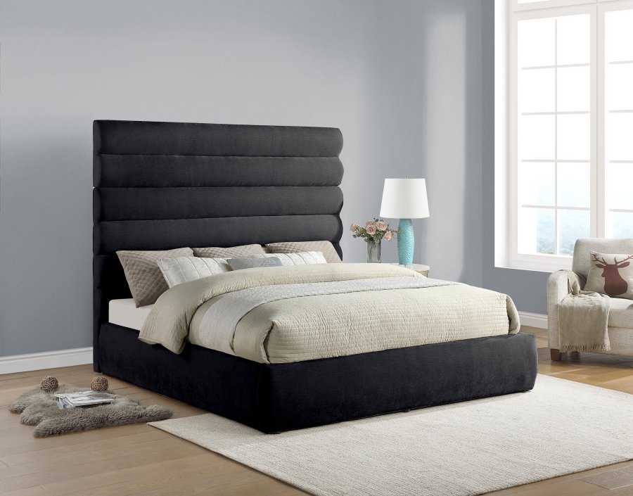 Adam Chenille Fabric Upholstered Bed - Image 2