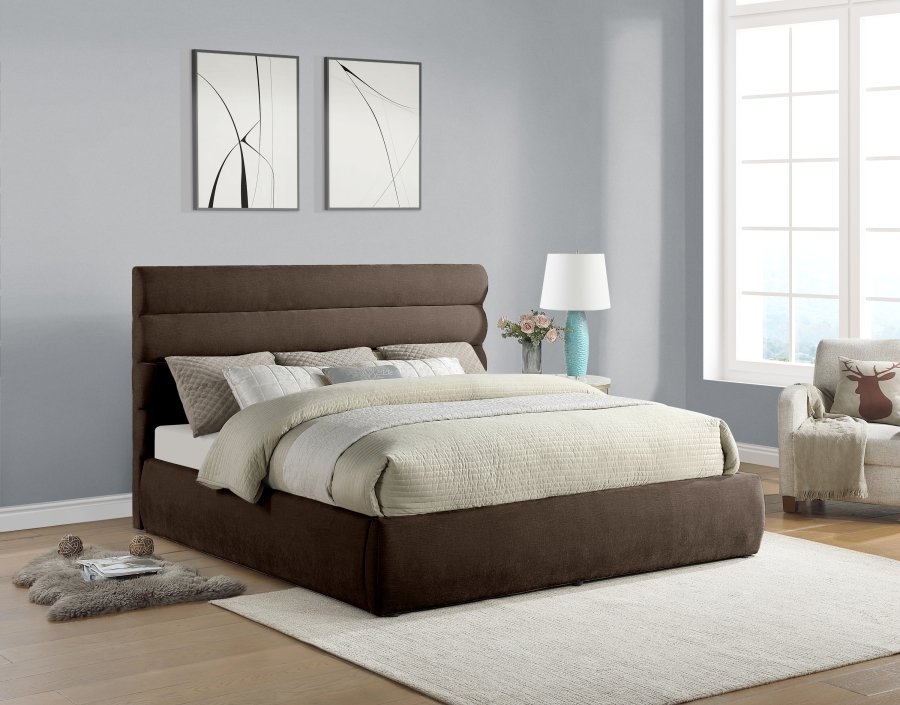 Adam Chenille Fabric Upholstered Bed - Image 2