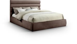 Adam Chenille Fabric Upholstered Bed