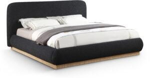 Rigby Boucle Fabric Upholstered Bed