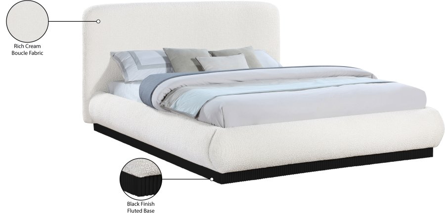 Rigby Boucle Fabric Upholstered Bed - Image 10